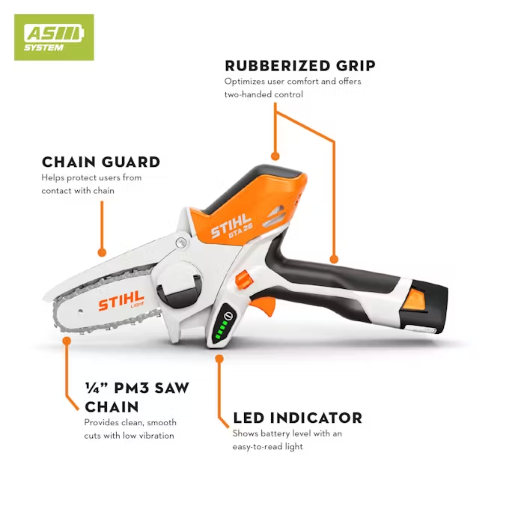 Stihl GTA 26 Cordless Pruner - Unit Only GA010116901US