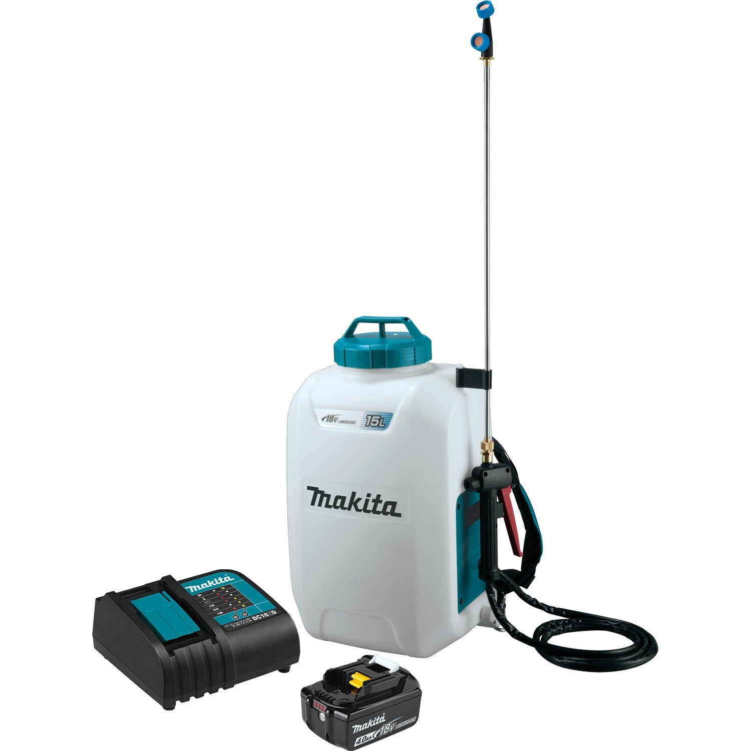 Makita 18V LXT® Lithium‑Ion Cordless 4 Gallon Backpack Sprayer Kit (4.0Ah)